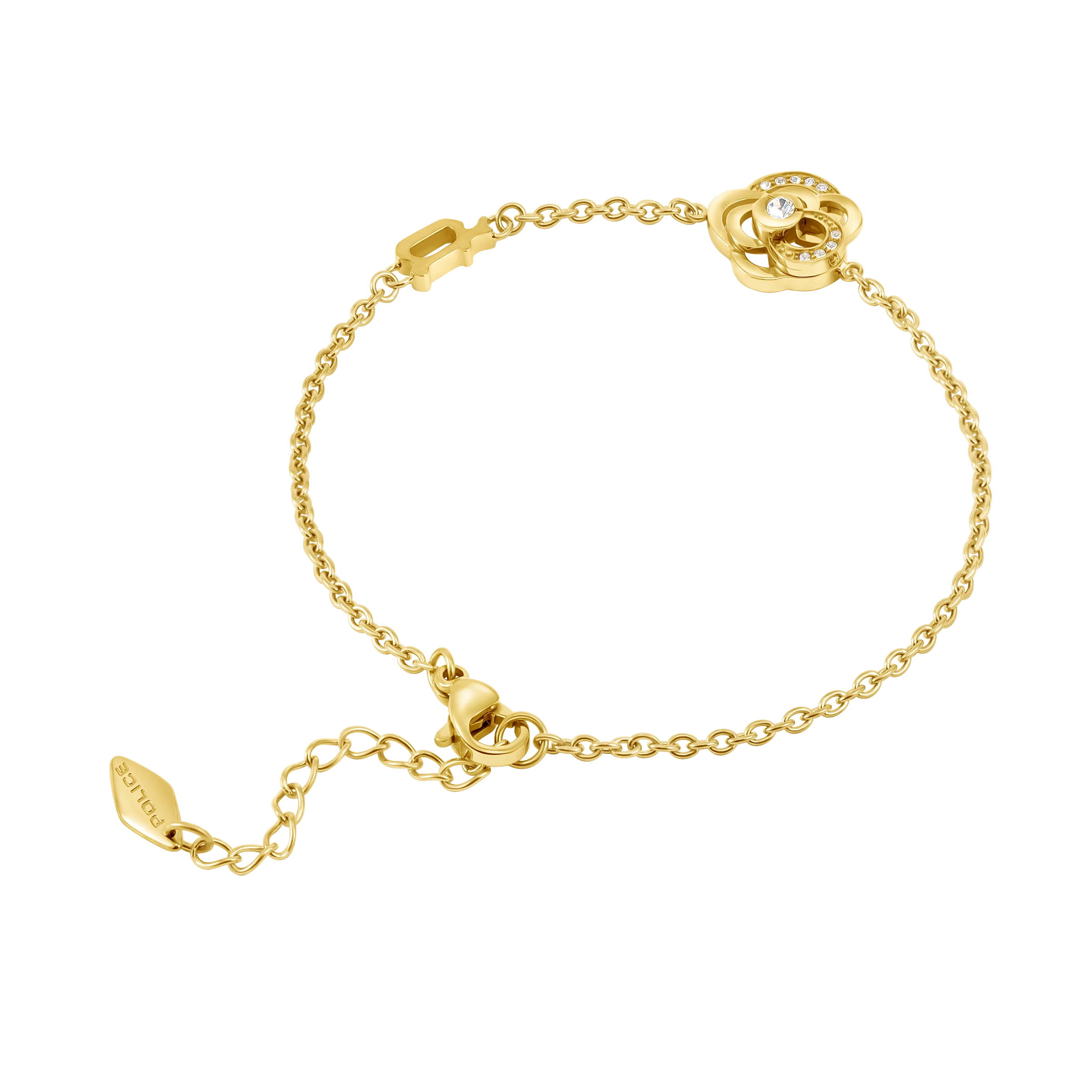 Police Stonerose Floral Crystals Bracelet - Image 3