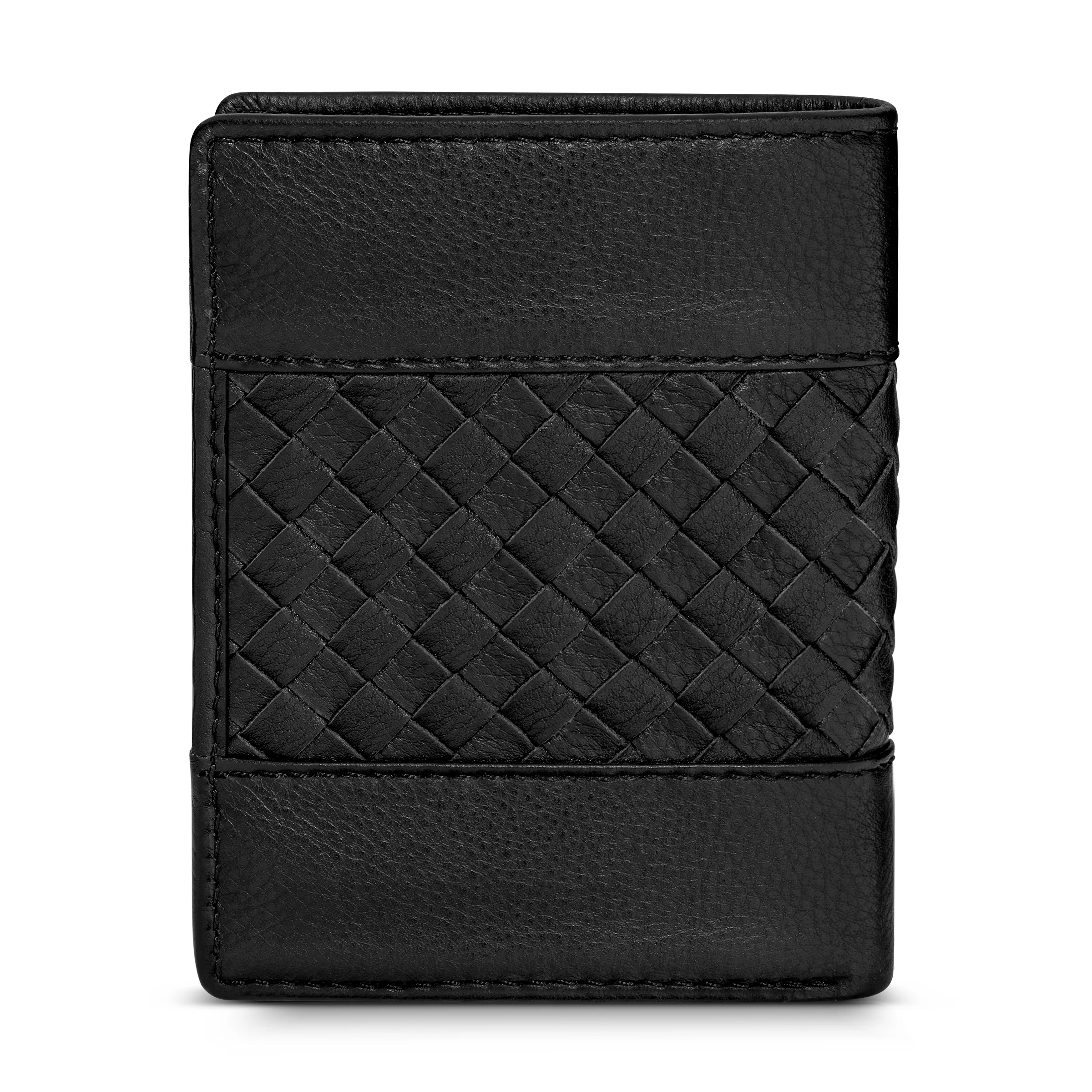 POLICE WEAVE GENTS CARD CASE BLACK - Image 2