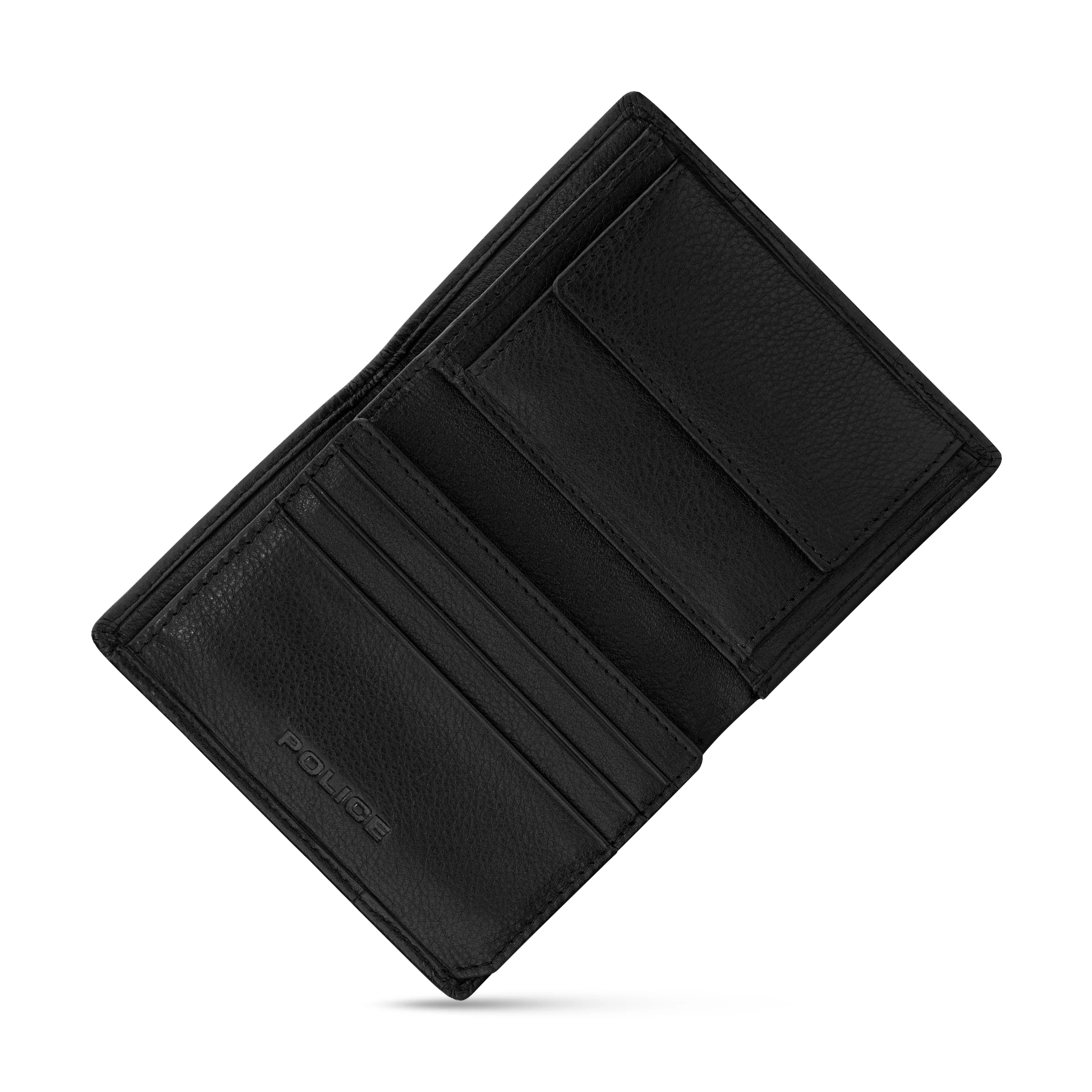 POLICE WEAVE GENTS CARD CASE BLACK - Image 3