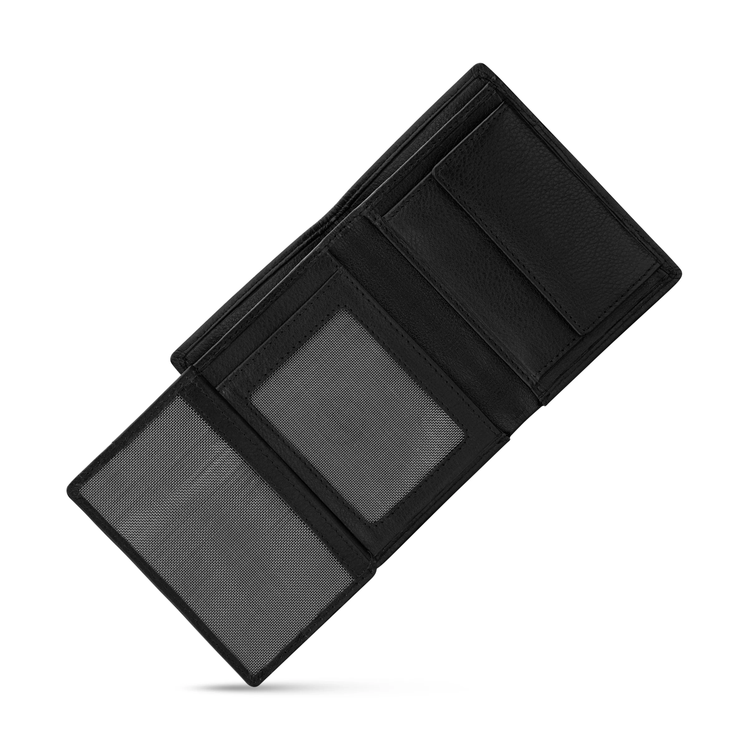 POLICE WEAVE GENTS CARD CASE BLACK - Image 4