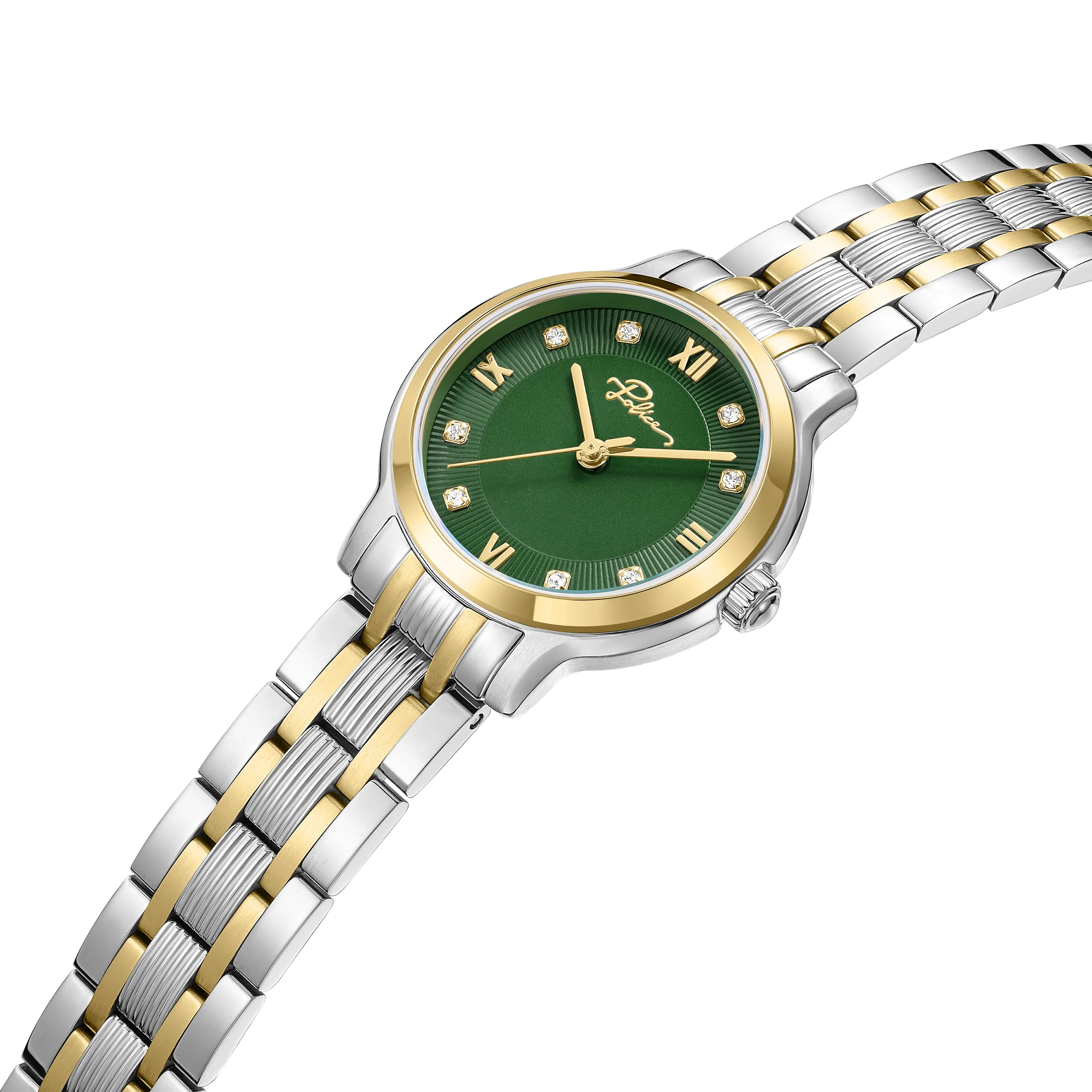 Police Women's 27mm Two-Tone Watch with Green Dial - Image 2