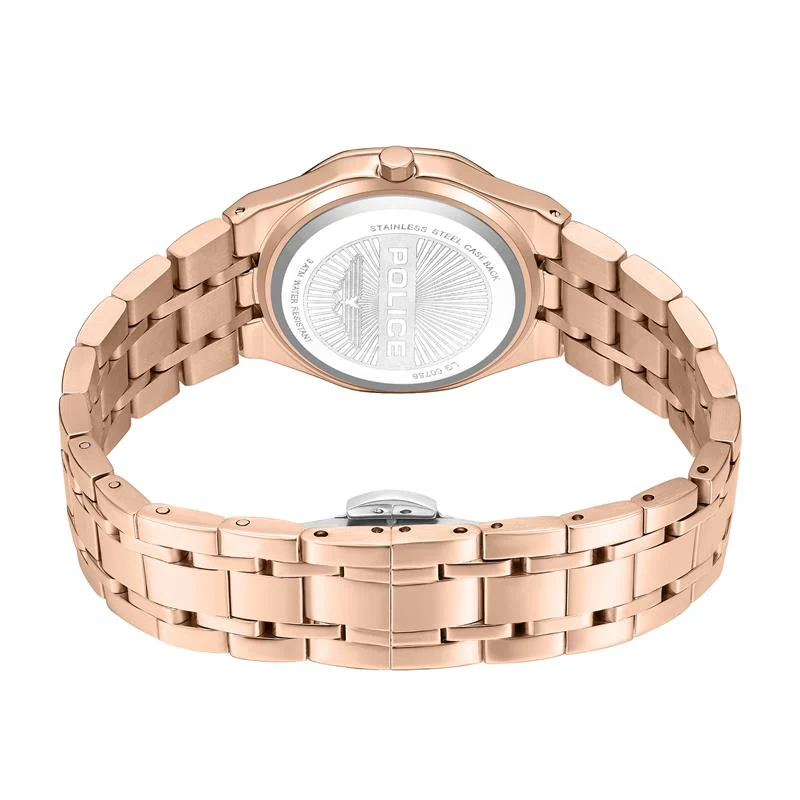 POLICE Women's Moonlight 32mm Rose Gold-Plated Watch with White Mother-of-Pearl Dial - Image 2