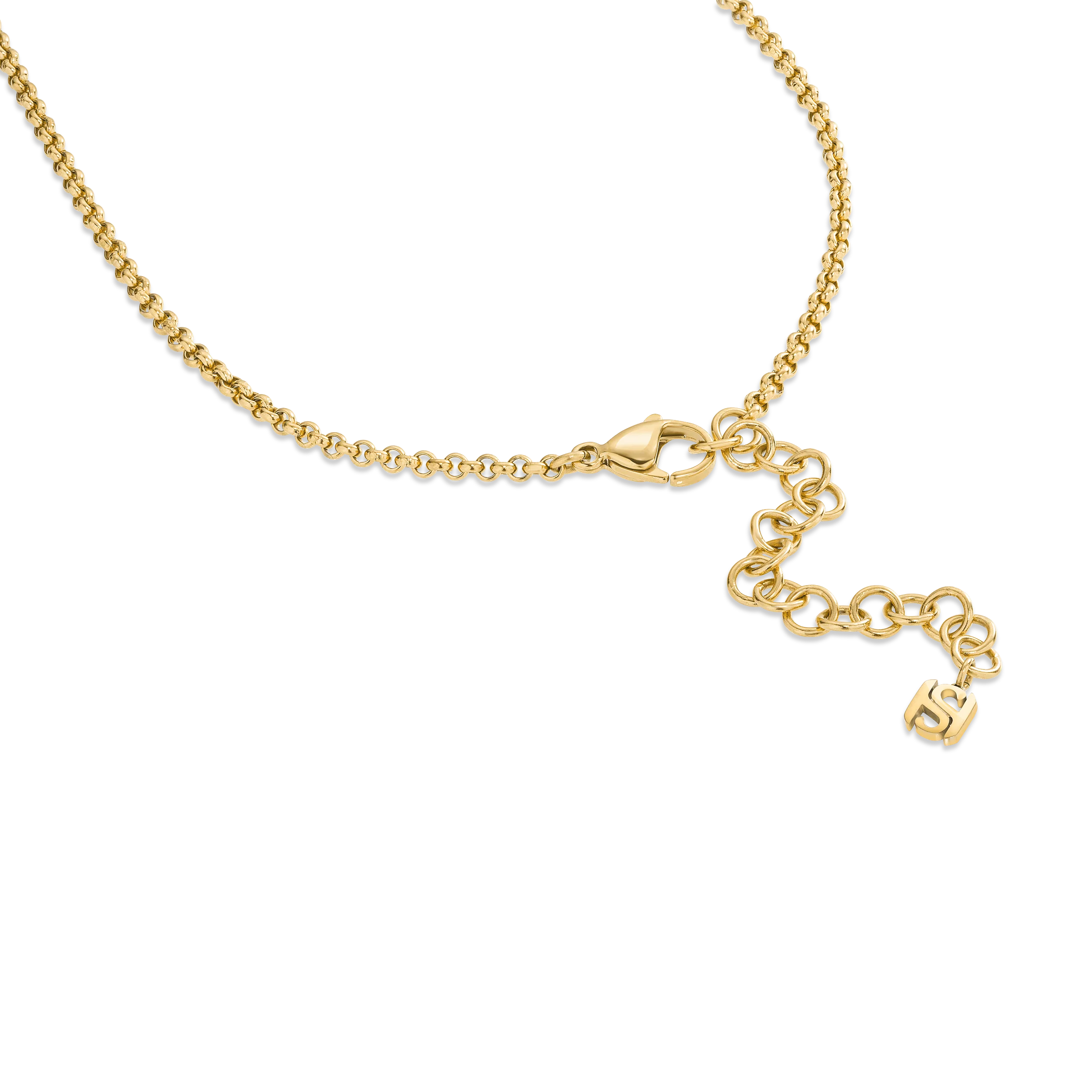 Saint Honore Burj Malachite Flow Small Necklace with SH Logo - Image 2