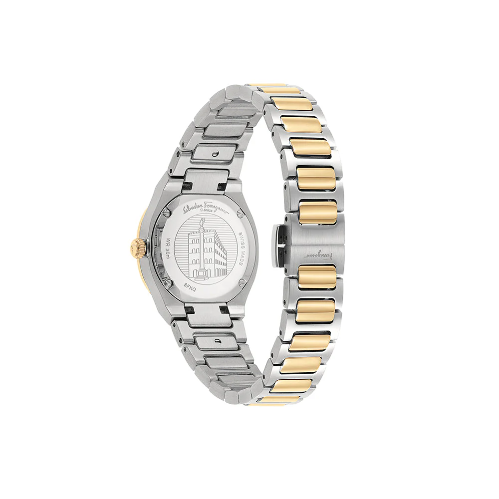 Ferragamo Elliptical Mother of Pearl Watch - Image 2