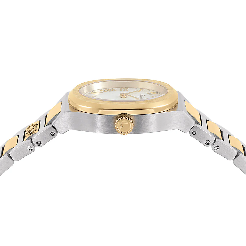 Ferragamo Elliptical Mother of Pearl Watch - Image 3