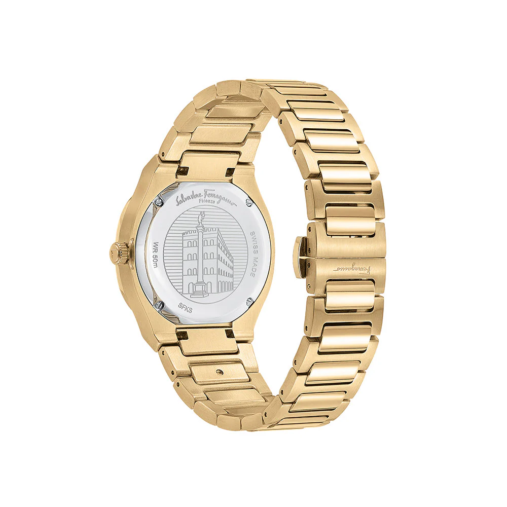 Ferragamo Elliptical Mother of Pearl Watch - Image 2