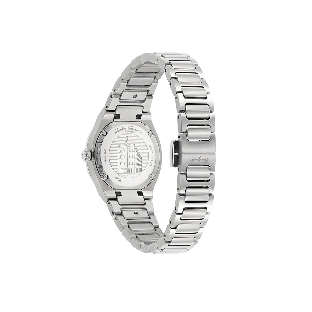 Ferragamo Elliptical Mother of Pearl Watch - Image 2
