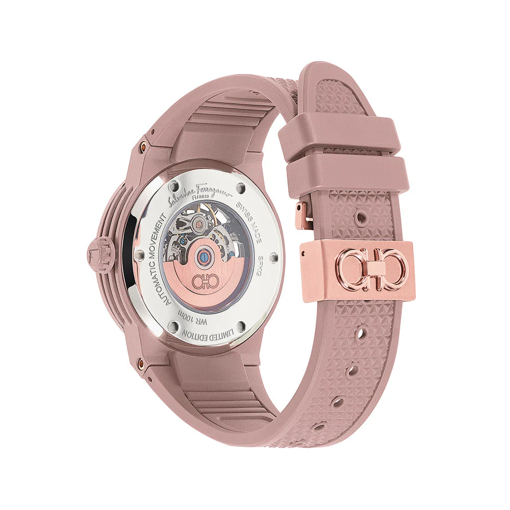 Ferragamo F-80 Skeleton Ecoceramic Automatic Watch - Image 2