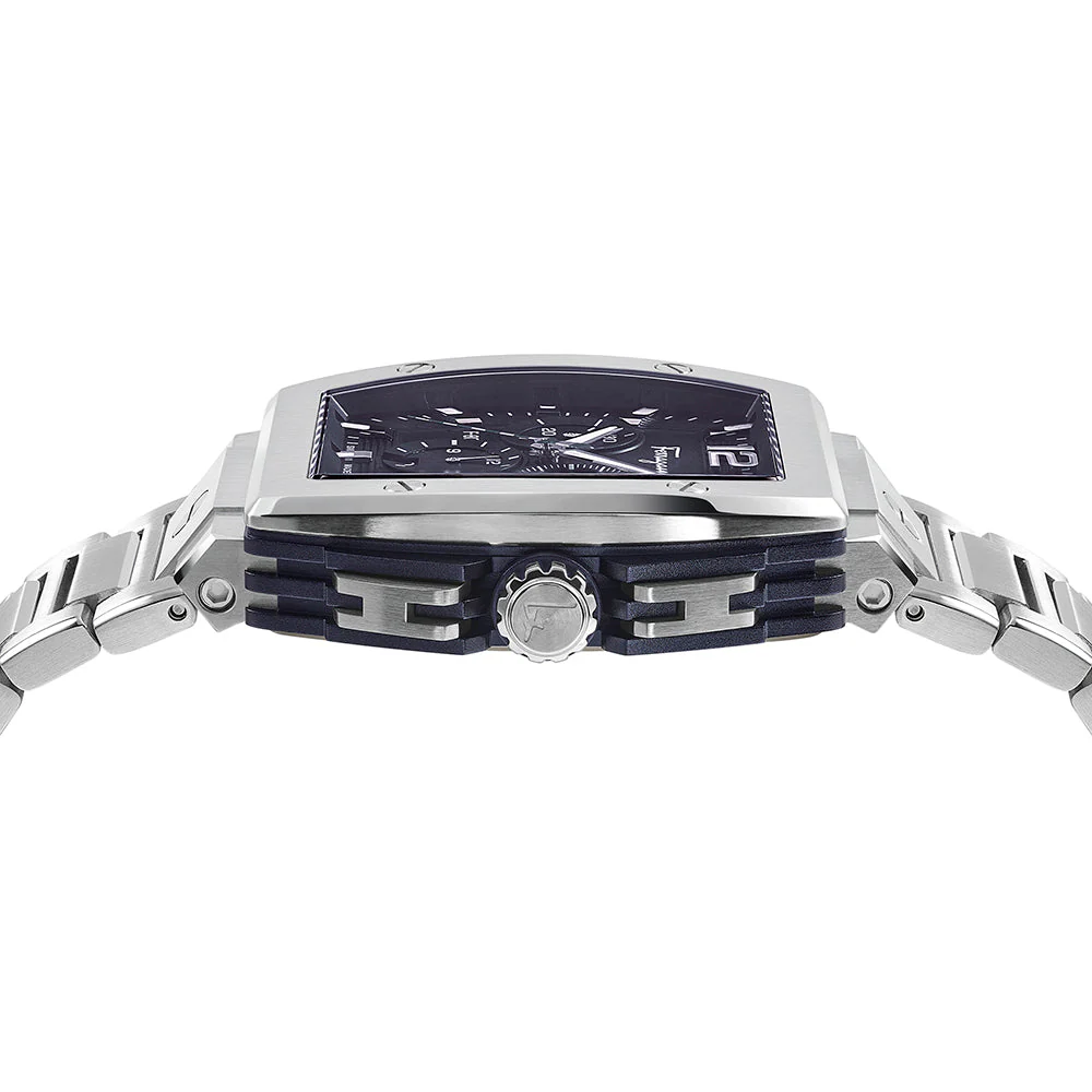 Ferragamo F-80 Tonneau Chrono Bracelet Watch - Image 3