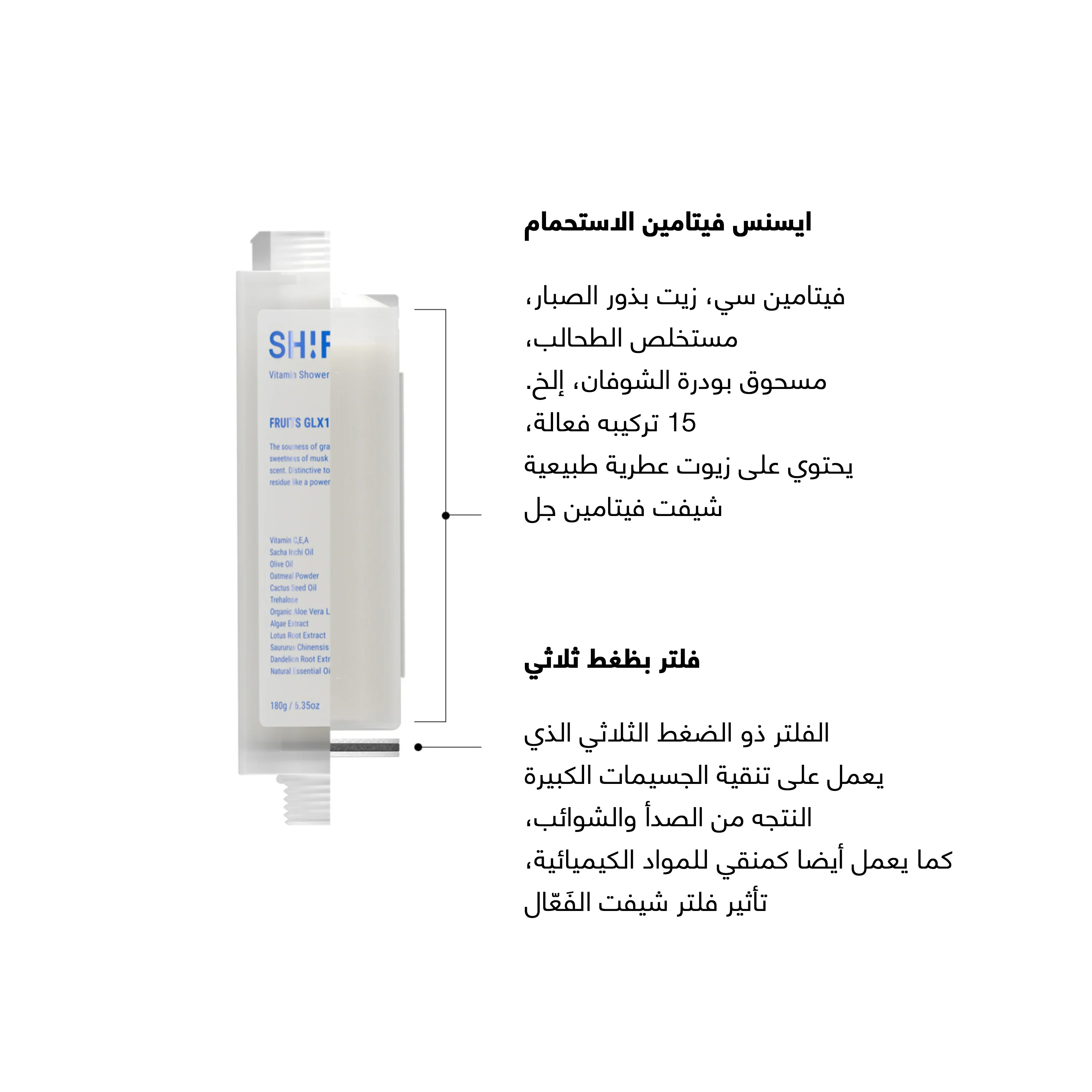 SH!FT Shower Essence Filter Fruits 180g - Image 5