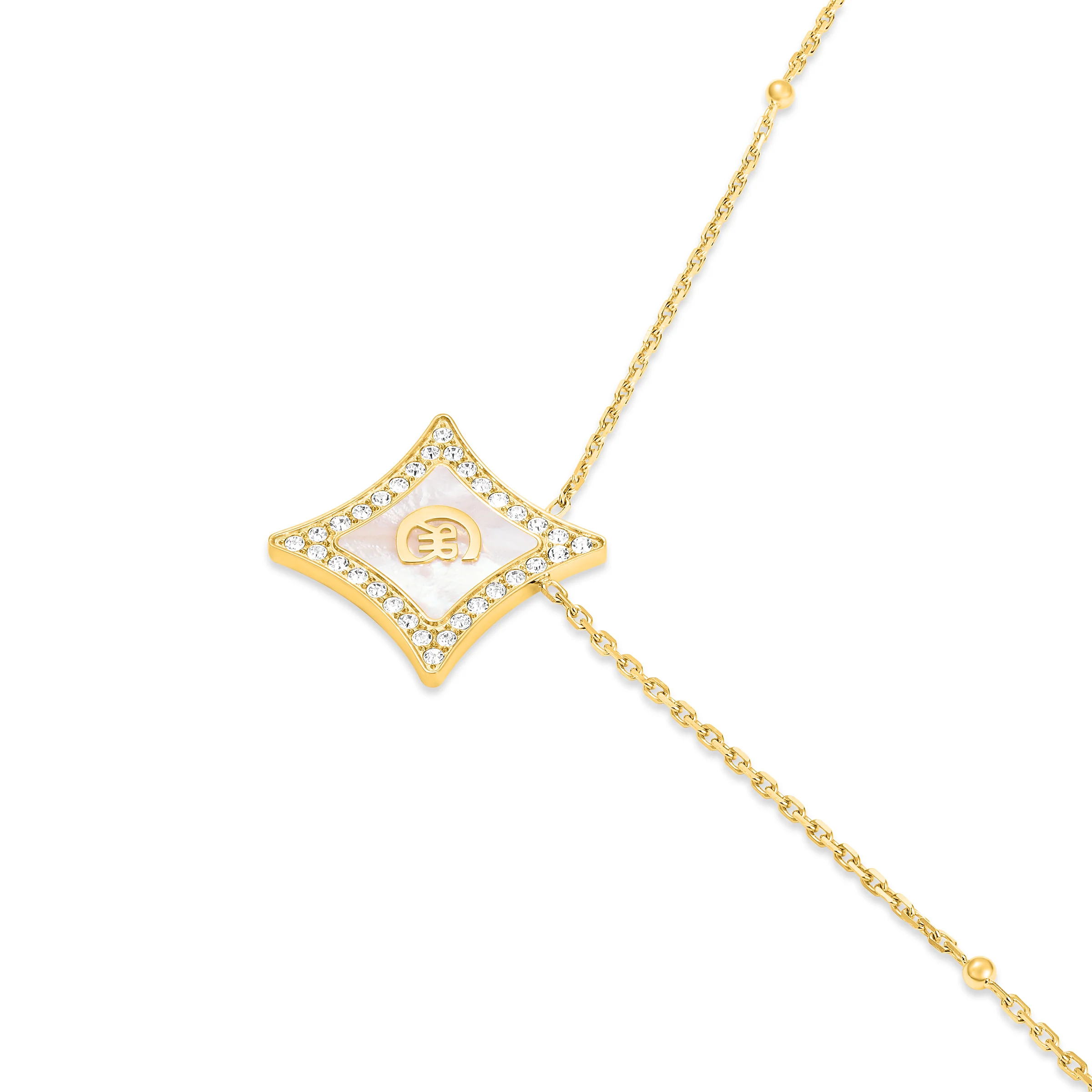 SILVIA Embellished Pendant Necklace - Image 2