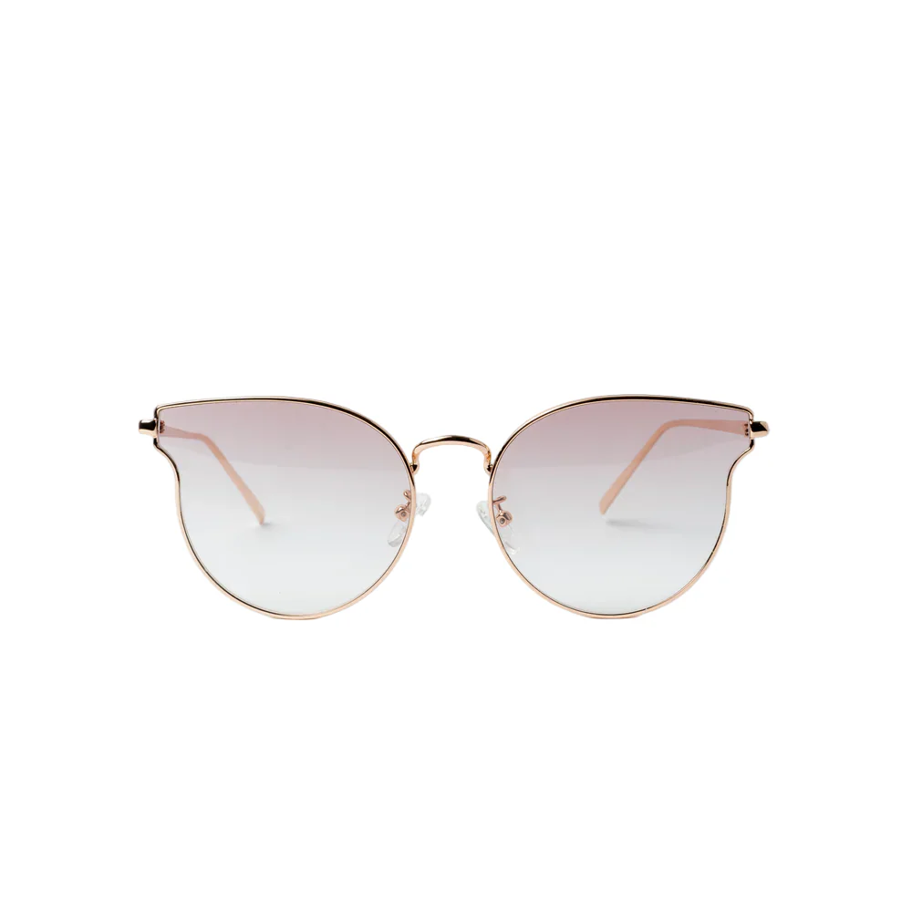 VAYO Aura Rose Gold Cat Eye Sunglass for Women Pink - Image 2