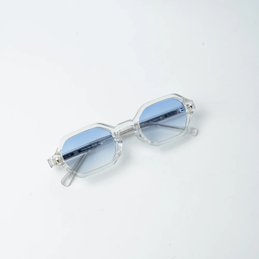 VAYO Aurora Bold Square Women's Sunglass Blue - Image 3