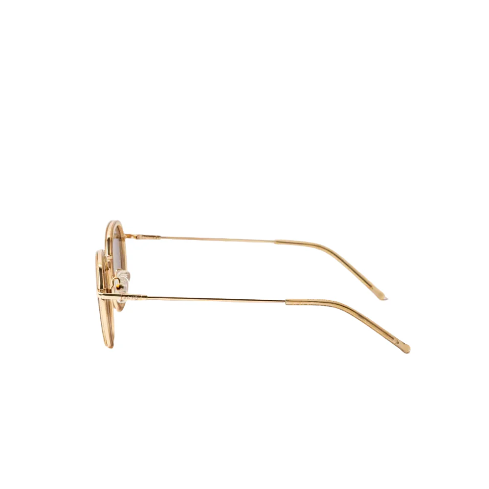 Vayo Aurum Sunglasses Gold Frame with Orange Lenses - Image 2