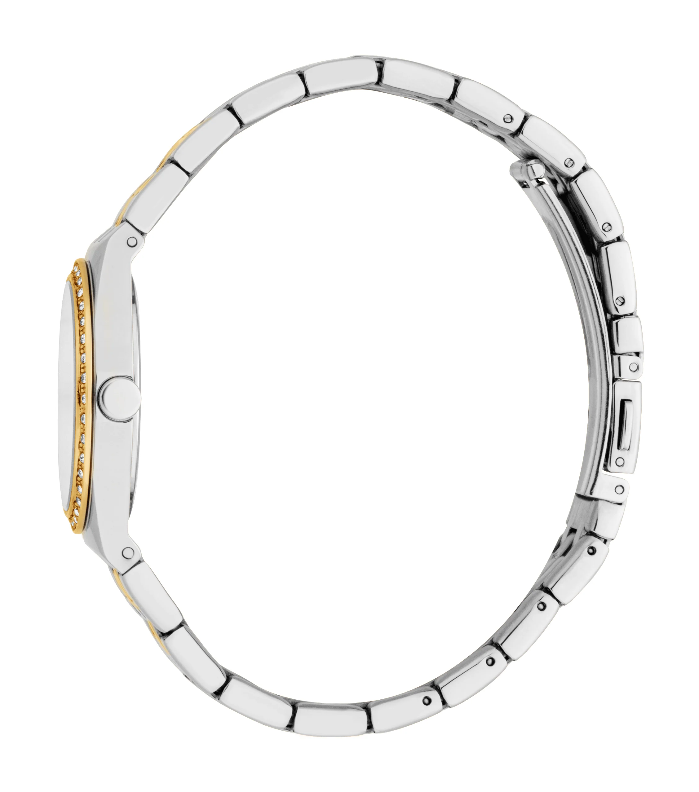 Women Embellished Dial & Stainless Steel Straps Analogue Watch - Image 2